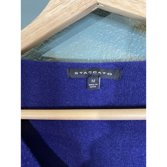 Staccato Soft Lightweight Sweater Blueish Purple Womens Size Medium - Picture 3 of 4